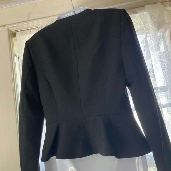 Calvin Klein Black Women's Blazer with detail zipper front and pockets 2 - Picture 6 of 6